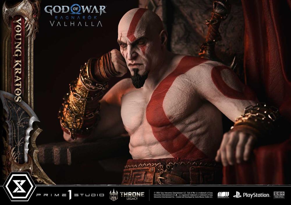 God of War Ragnarok Throne Legacy Young Kratos (Bonus Ver.) 1/3 Scale Limited Edition Statue Gallery Image 26