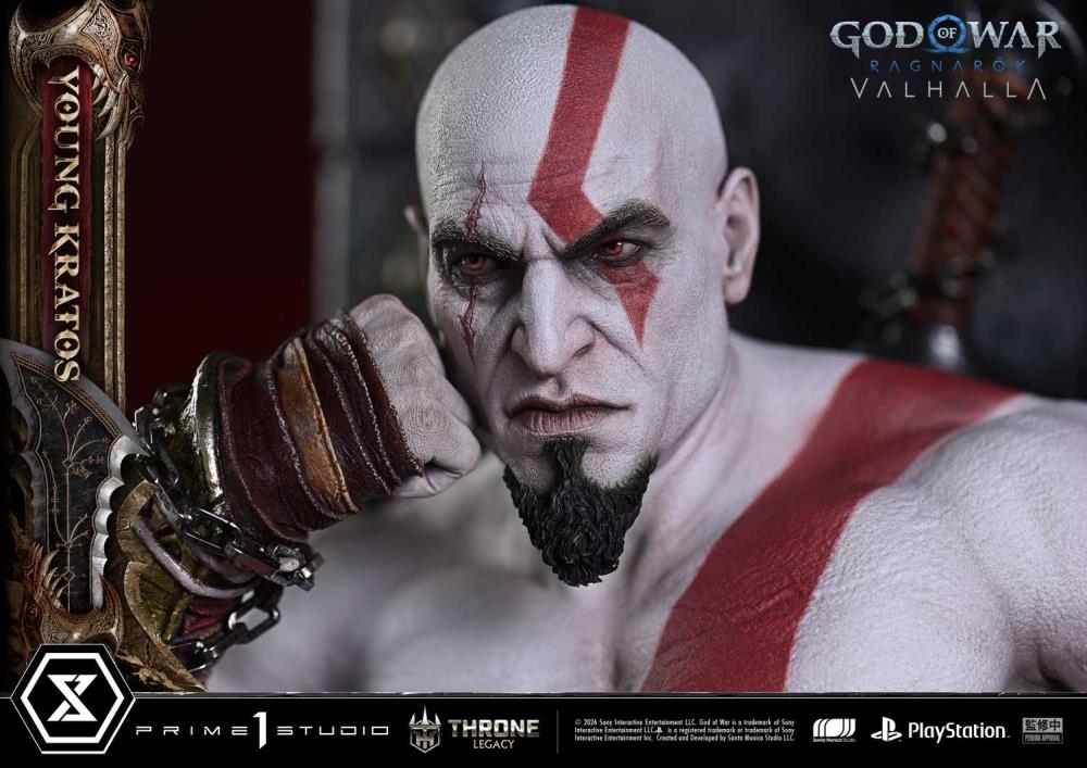 God of War Ragnarok Throne Legacy Young Kratos (Bonus Ver.) 1/3 Scale Limited Edition Statue Gallery Image 27