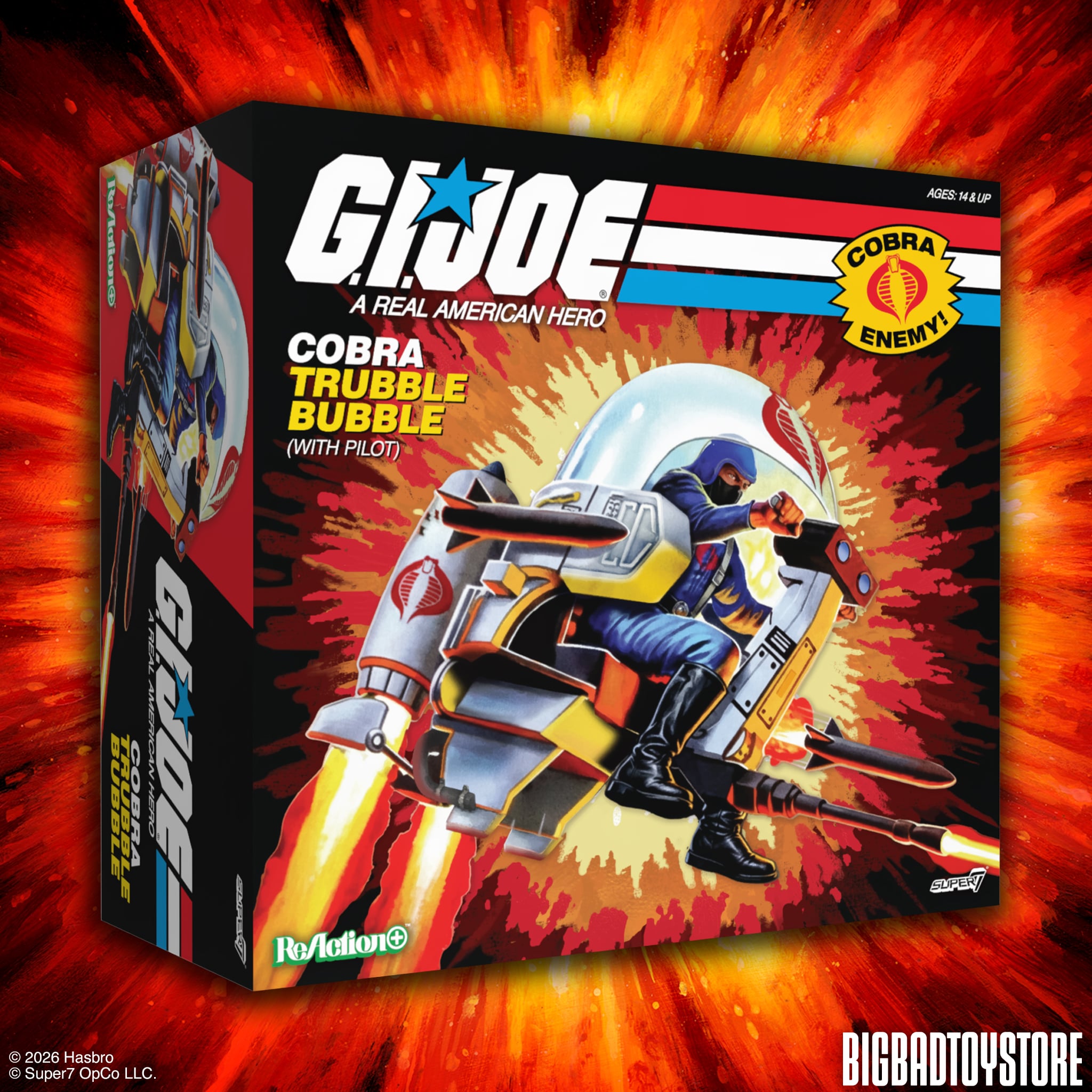 G.I. Joe ReAction+ Cobra Trubble Bubble SDCC 2026 BBTS Exclusive Vehicle with Figure Gallery Image 10