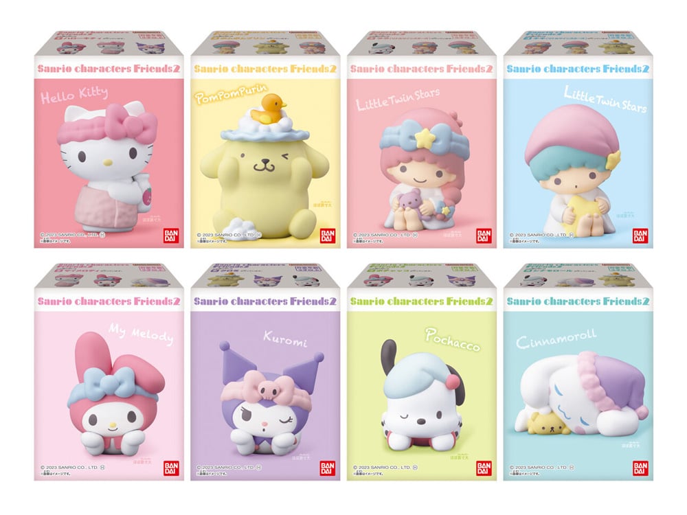 Sanrio Character Friends 2 Box of 12 Random Figures Gallery Image 1