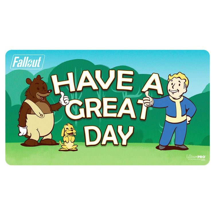 Fallout Vault Boy (Have a Great Day) Playmat