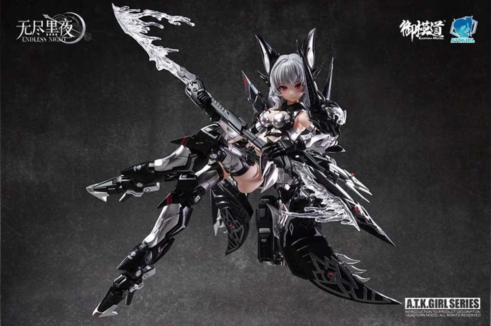 A.T.K. Girl Vampire Camilla (Phantom Silver Blond Enchantress) 1/12 Scale Model Kit Gallery Image 6