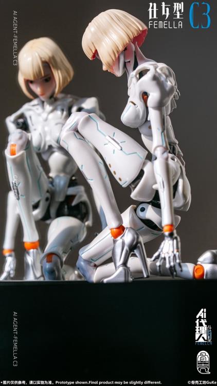 AI Agent Femella C3 (Solid Color Edition) 1/12 Scale Action Figure Gallery Image 20