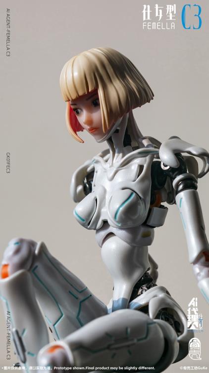AI Agent Femella C3 (Solid Color Edition) 1/12 Scale Action Figure Gallery Image 21