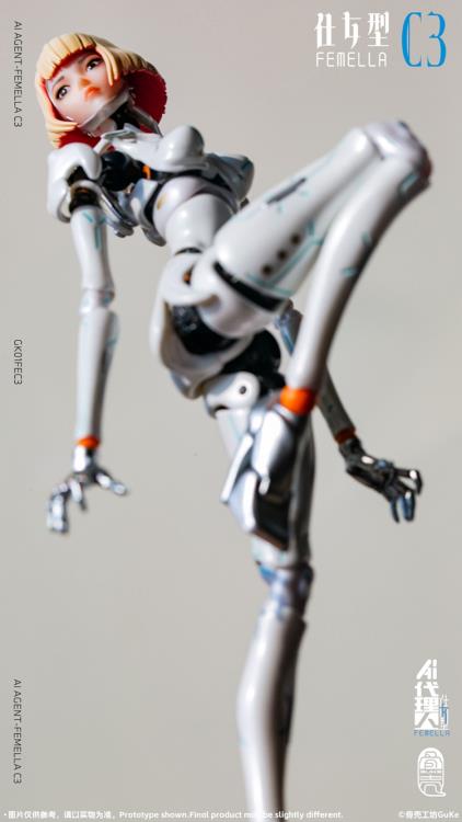 AI Agent Femella C3 (Solid Color Edition) 1/12 Scale Action Figure Gallery Image 17