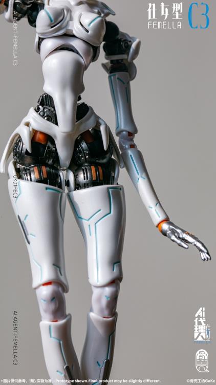 AI Agent Femella C3 (Solid Color Edition) 1/12 Scale Action Figure Gallery Image 22