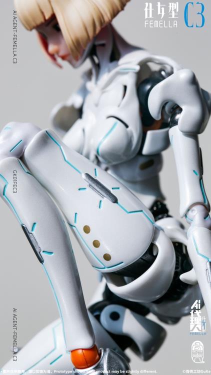 AI Agent Femella C3 (Solid Color Edition) 1/12 Scale Action Figure Gallery Image 16