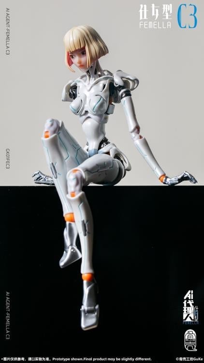 AI Agent Femella C3 (Solid Color Edition) 1/12 Scale Action Figure Gallery Image 19