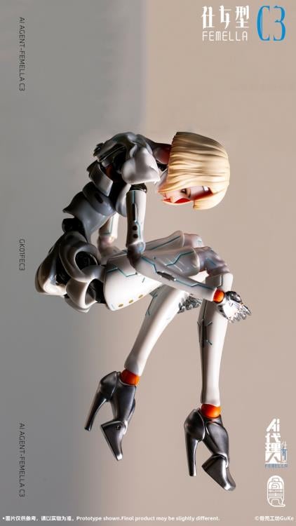 AI Agent Femella C3 (Solid Color Edition) 1/12 Scale Action Figure Gallery Image 26
