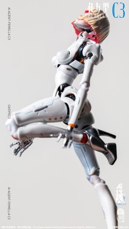 AI Agent Femella C3 (Solid Color Edition) 1/12 Scale Action Figure Gallery Image 27