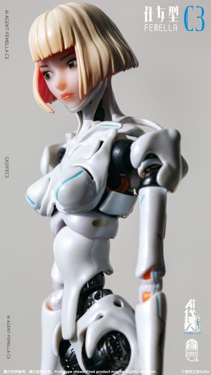 AI Agent Femella C3 (Solid Color Edition) 1/12 Scale Action Figure Gallery Image 14