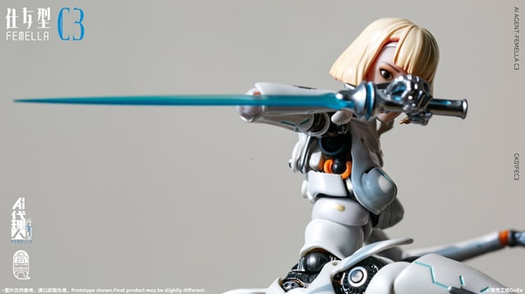 AI Agent Femella C3 (Solid Color Edition) 1/12 Scale Action Figure Gallery Image 28
