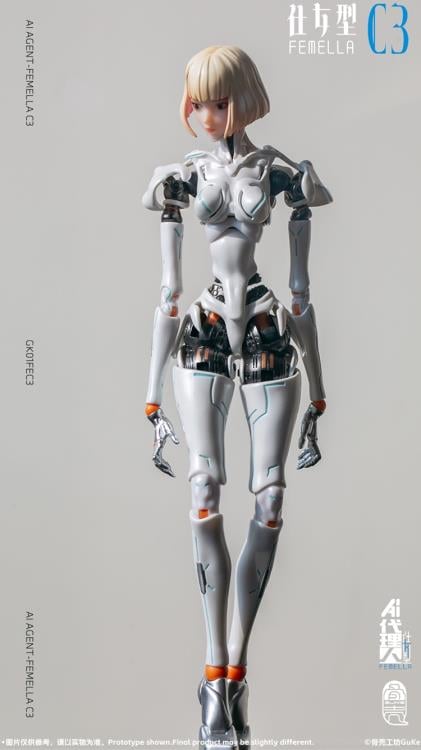 AI Agent Femella C3 (Solid Color Edition) 1/12 Scale Action Figure Gallery Image 24