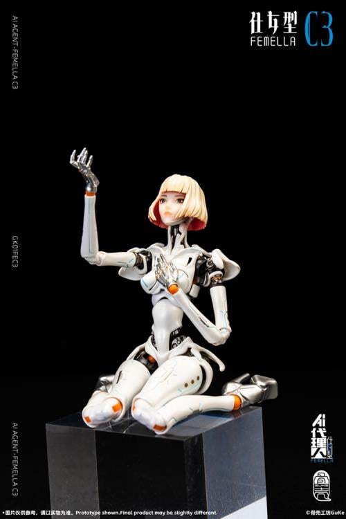 AI Agent Femella C3 (Solid Color Edition) 1/12 Scale Action Figure Gallery Image 6