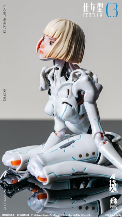 AI Agent Femella C3 (Solid Color Edition) 1/12 Scale Action Figure Gallery Image 15