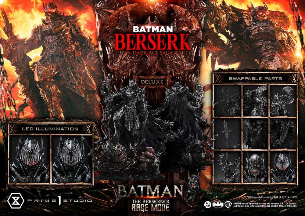 DC Comics Ultimate Premium Masterline Batman: The Berserker Rage Mode (Deluxe Ver.) 1/4 Scale Limited Edition Statue (With Bonus) Gallery Image 78