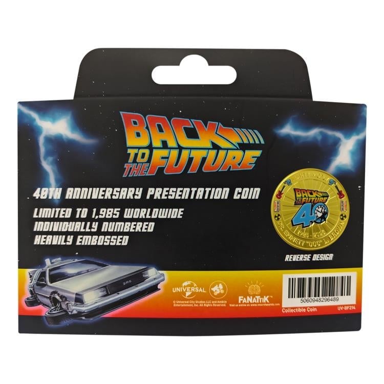 Back to the Future 40th Anniversary Limited Edition Presentation Coin