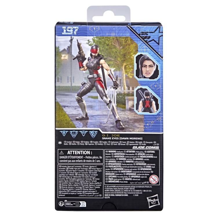 G.I. Joe Classified Series #197 Snake Eyes (Dawn Moreno) Action Figure Gallery Image 7
