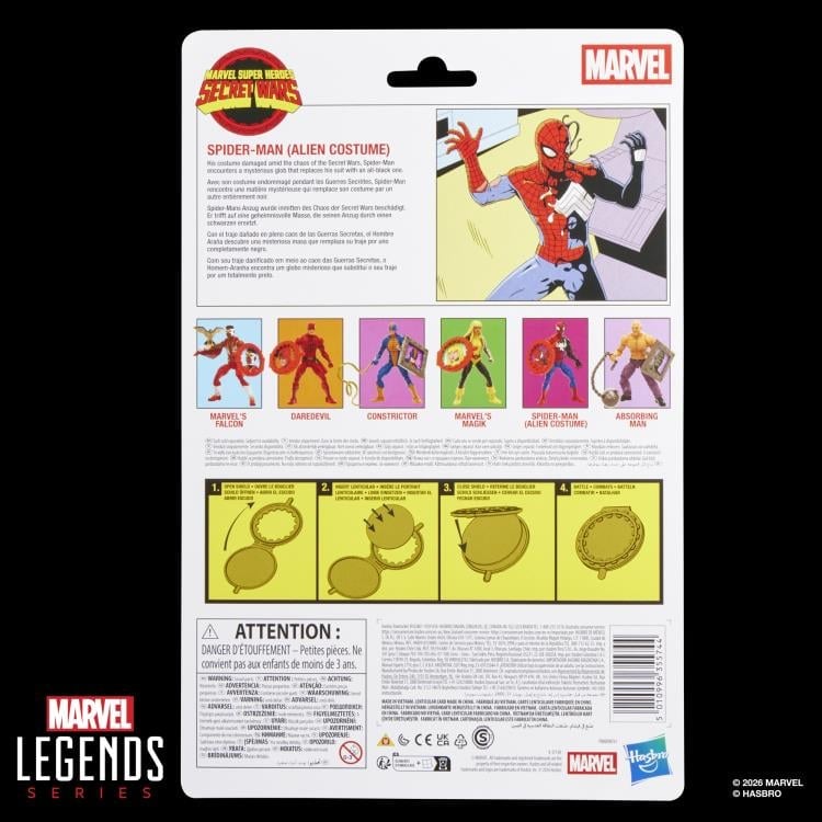 Secret Wars Marvel Legends Spider-Man (Alien Costume) Action Figure Gallery Image 13