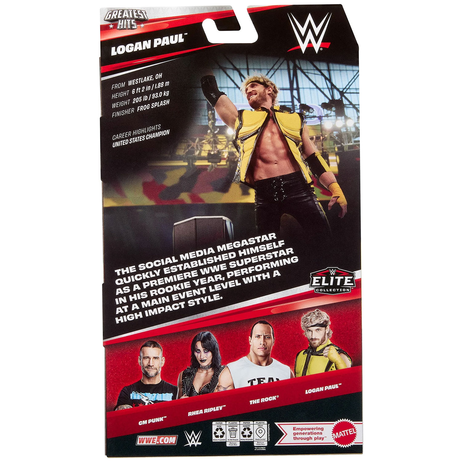 WWE Elite Collection Greatest Hits Logan Paul Action Figure Gallery Image 9