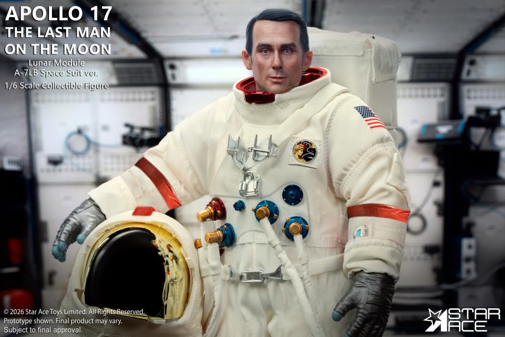 Apollo 17 Commander Eugene Cernan (The Last Man on the Moon) 1/6