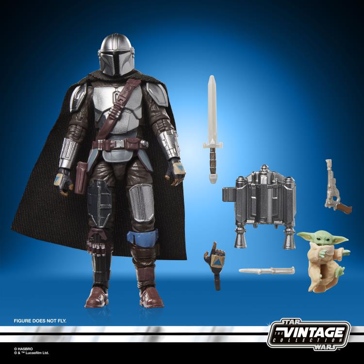 Star Wars: The Vintage Collection The Mandalorian and Grogu (The Mandalorian and Grogu) Deluxe Action Figure Gallery Image 10