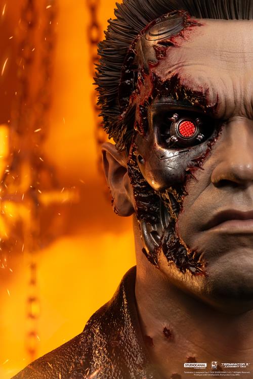 Terminator 2: Judgement Day T-800 Model 101 (Battle Damaged) 1/1 Scale Limited Edition Art Mask Gallery Image 10