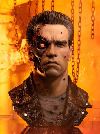 Terminator 2: Judgement Day T-800 Model 101 (Battle Damaged) 1/1 Scale Limited Edition Art Mask Gallery Image 2