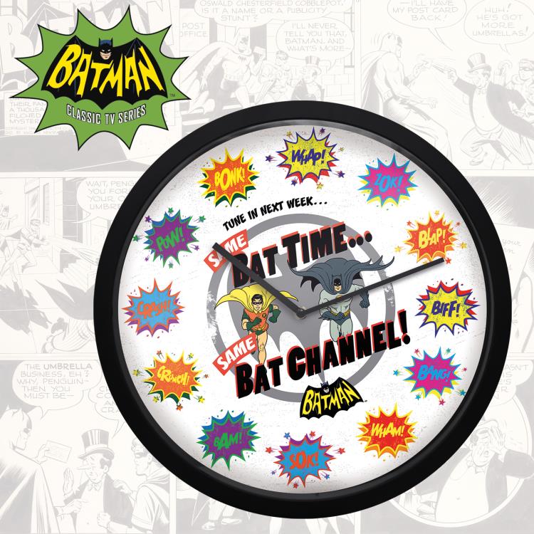 Batman Classic TV Series Bat Time Wall Clock Gallery Image 3
