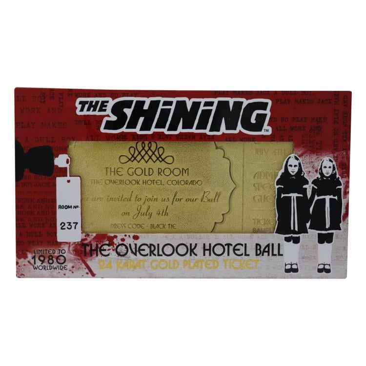 The Shining The Overlook Hotel Ball Ticket Limited Edition 24k