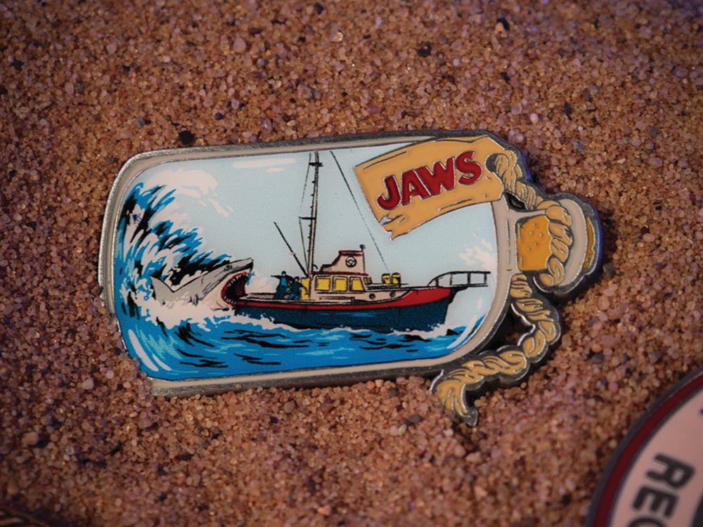 Jaws 50th Anniversary Ship in Bottle Limited Edition Pin Badge Gallery Image 1