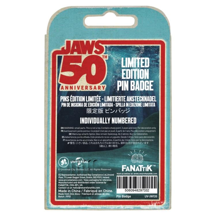 Jaws 50th Anniversary Ship in Bottle Limited Edition Pin Badge Gallery Image 6