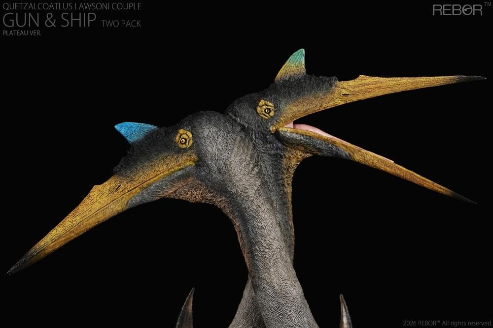 Quetzalcoatlus Lawsoni Couple "Gun & Ship" (Plateau Ver.) 1/11 Scale Replica Two-Pack Gallery Image 7