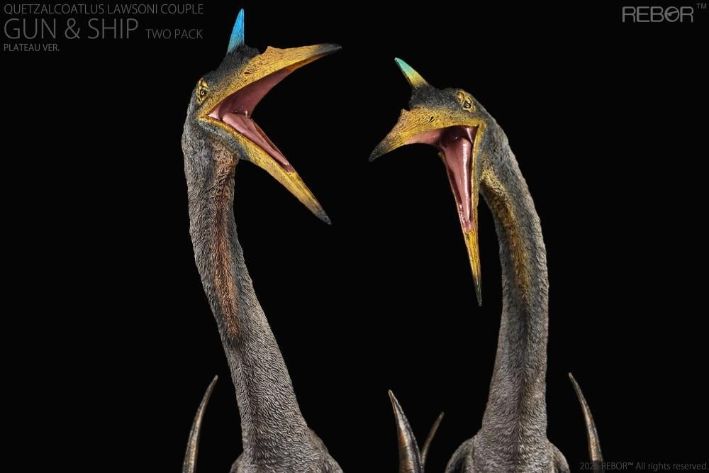 Quetzalcoatlus Lawsoni Couple "Gun & Ship" (Plateau Ver.) 1/11 Scale Replica Two-Pack Gallery Image 6