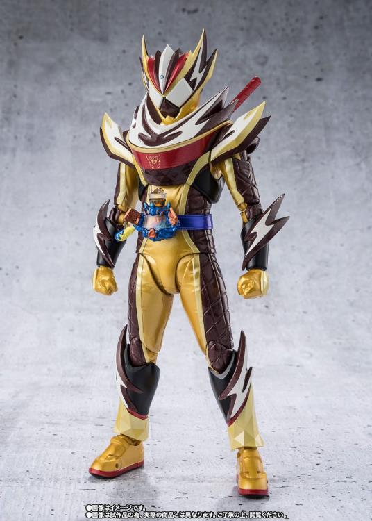 Kamen Rider Gavv S.H.Figuarts Kamen Rider Valen (Frappe Custom Ver.) & Saku To Effect Parts Exclusive Action Figure Set Gallery Image 4