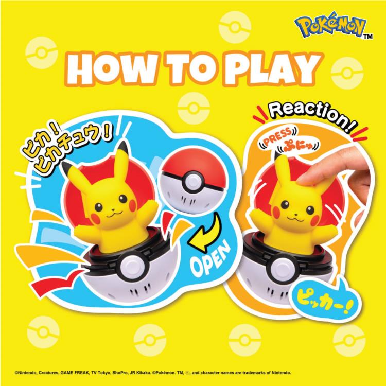 Pokemon Pyokopunyu Pikachu Press & Pop Pokeball Gallery Image 8