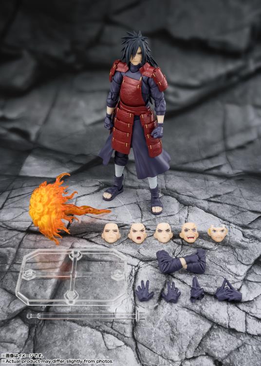 Naruto: Shippuden S.H.Figuarts Madara Uchiha (Legend of Darkness) Action Figure Gallery Image 7