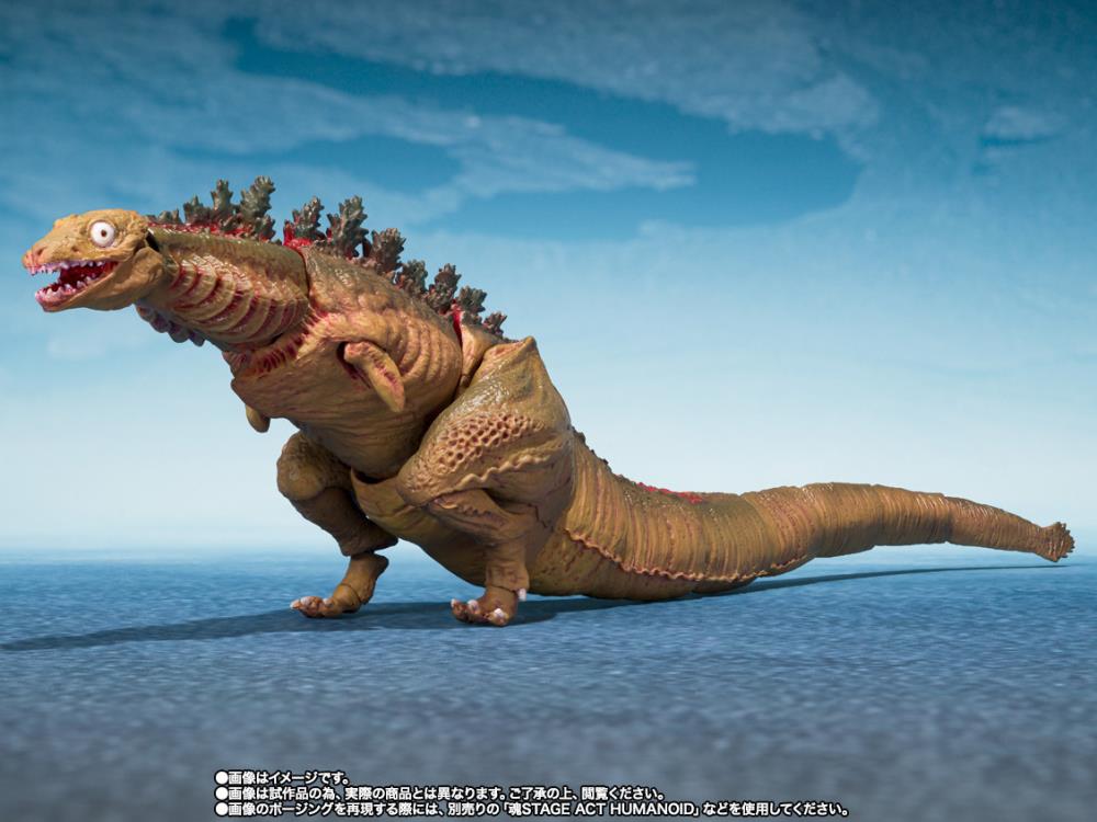 Shin Godzilla S.H.MonsterArts Godzilla 2nd Form & 3rd Form & Giant Unidentified Creature Action Figure Set Gallery Image 9