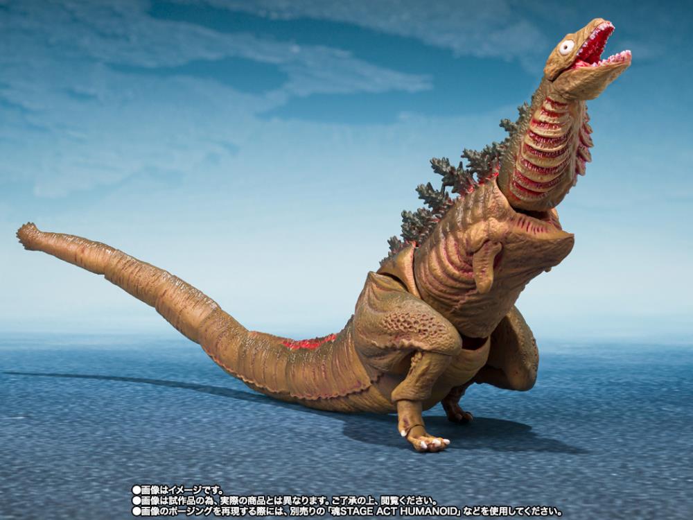 Shin Godzilla S.H.MonsterArts Godzilla 2nd Form & 3rd Form & Giant Unidentified Creature Action Figure Set Gallery Image 7