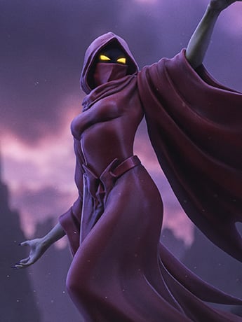 Masters of the Universe Shadow Weaver 1/10 Art Scale Statue Gallery Image 2