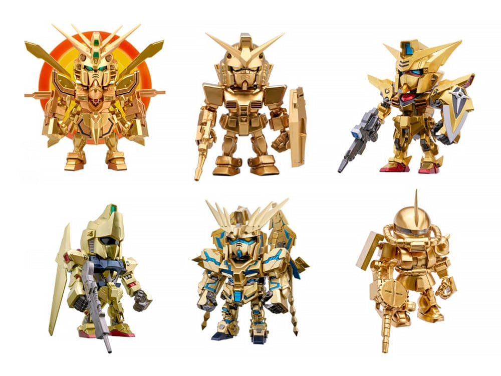 その他 Mobile suit gundam 13cm-Orion gold alloy Mobile Suit Gundam QMSV Mini Gold Gundam Box of 8 Random Figures