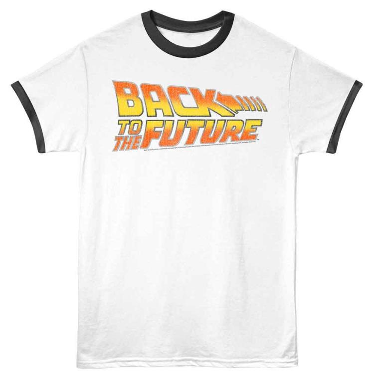 Back to the Future Vintage Adult Ringer T-Shirt Gallery Image 3