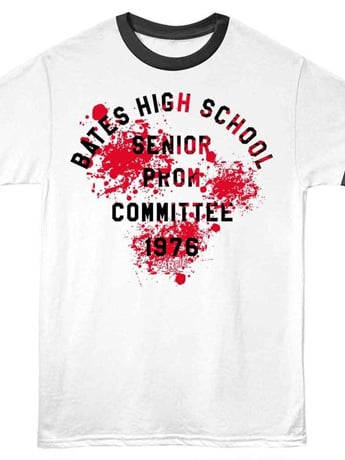 Carrie Bates High School Prom Committee 1976 Retro Adult Ringer T-Shirt Gallery Image 2