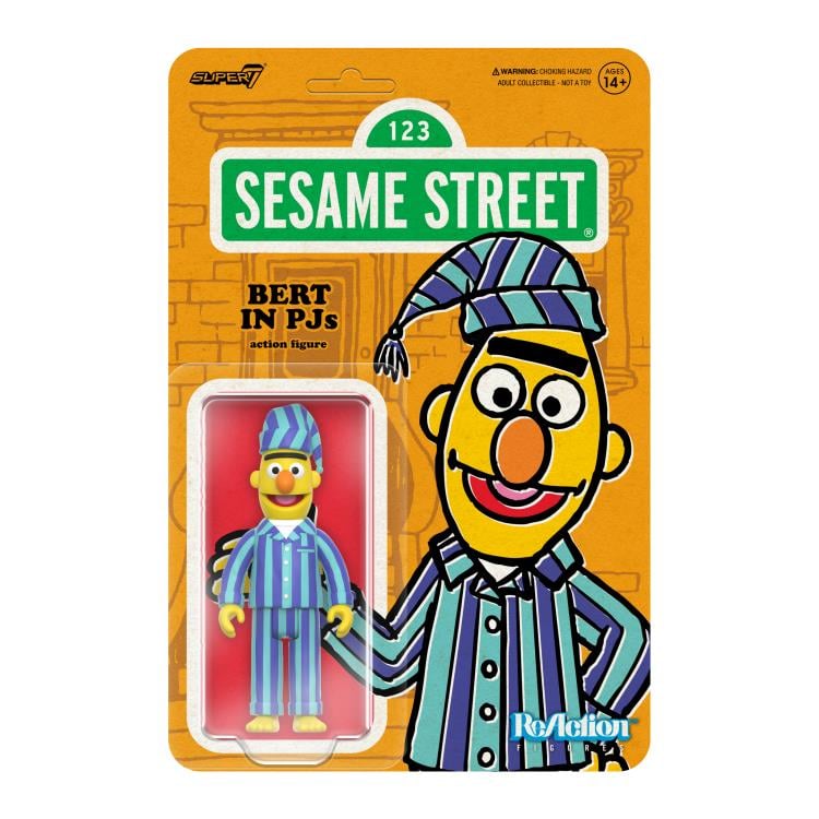 Sesame Street ReAction Bert in PJs Action Figure Gallery Image 4
