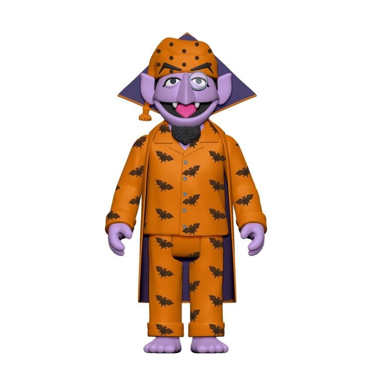 Sesame Street ReAction Count in PJs Action Figure Gallery Image 3