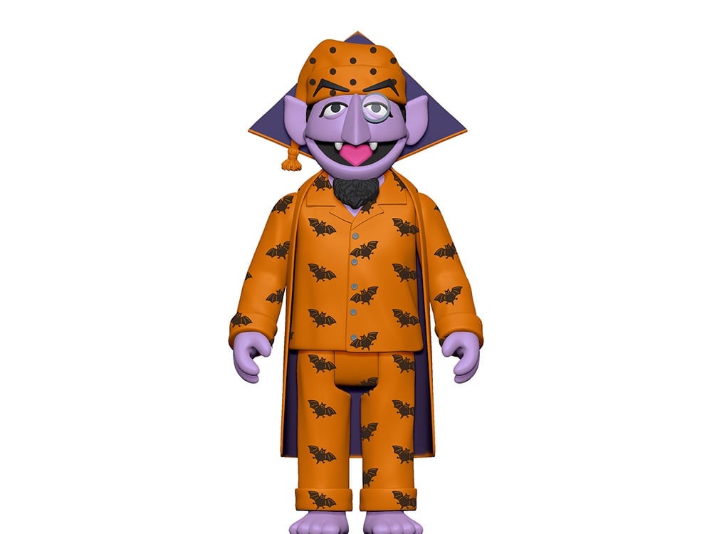 Sesame Street ReAction Count in PJs Action Figure Gallery Image 1