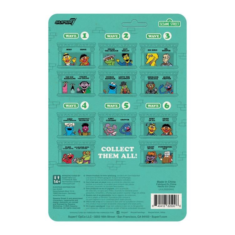 Sesame Street ReAction Ernie in PJs Action Figure Gallery Image 5