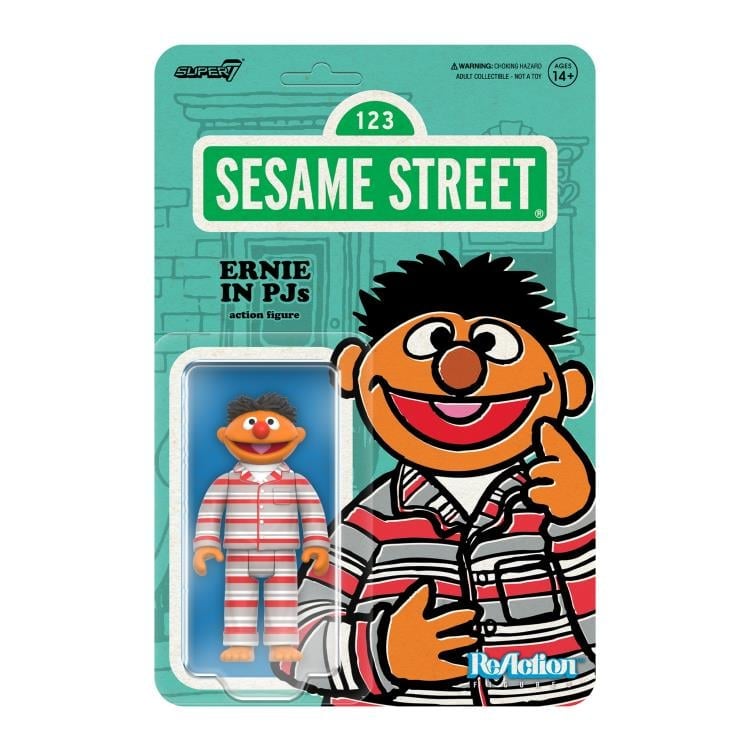 Sesame Street ReAction Ernie in PJs Action Figure Gallery Image 4
