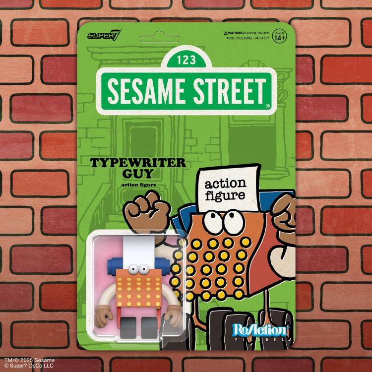 Sesame Street ReAction Typewriter Guy Action Figure Gallery Image 6