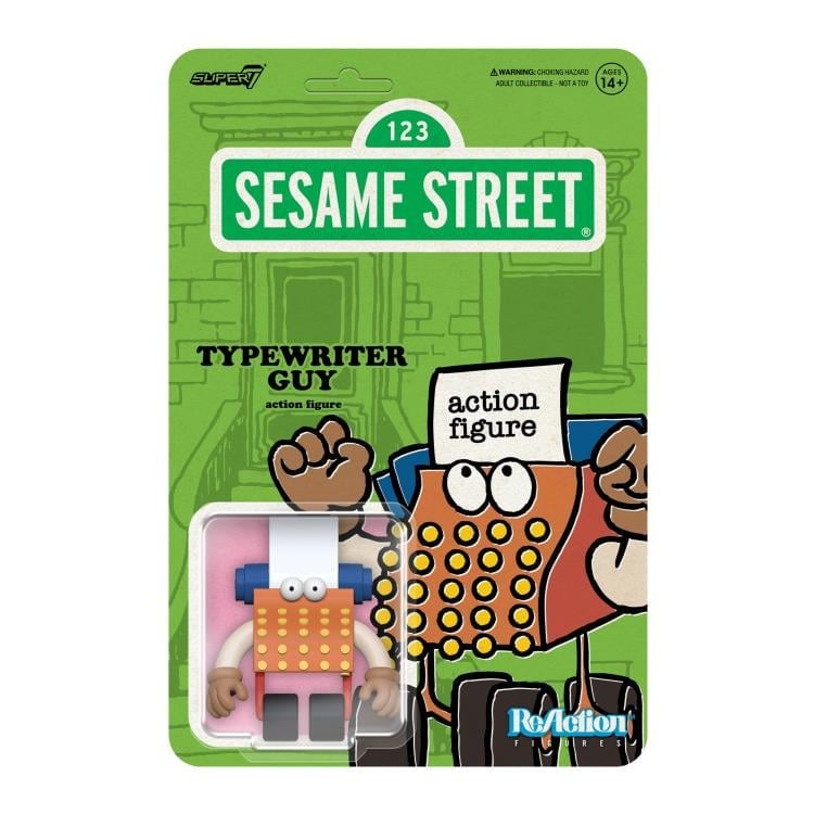 Sesame Street ReAction Typewriter Guy Action Figure Gallery Image 4